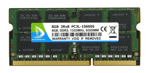 Memoria Ram 8gb Ddr3 1333mhz Pc3-10600 Sodimm Duomeiq (6sr1)