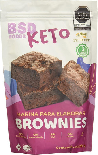 Bsd Foods, Keto Harina Para Brownies 280g
