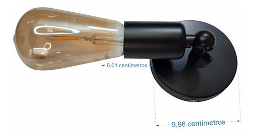 Imagen 3 de 7 de Lámpara De Pared Aplique Para Interiores