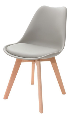 Kit 6 Cadeiras Mesa Cozinha Jantar Saarinen Design Wood Estrutura Da Cadeira Cadeira Para Mesa De Jantar Cozinha Estofada Com Encosto Saarinen Leda Madeira Cinza