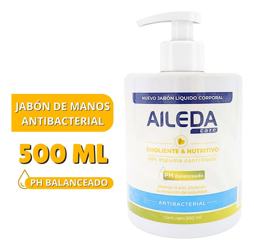 Jabón Líquido Aileda Jabón Antibacterial Para Manos 500ml