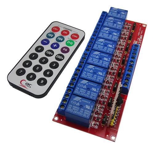 12v 8 Canales Infrarrojos Relé Módulo De Placa De Control