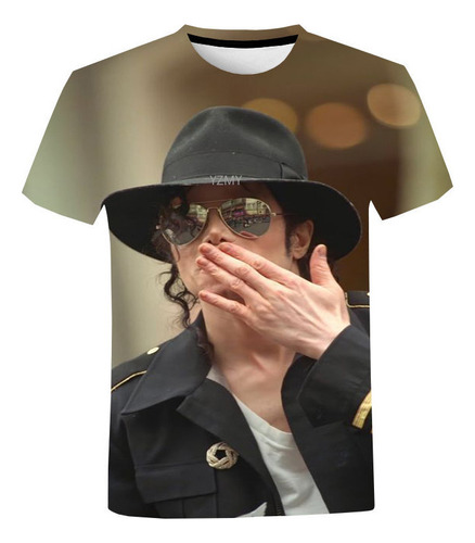 Camiseta Impresa En 3d De Michael Jackson
