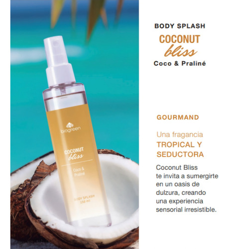 Body Splash Coconut Bliss 150ml - Perfume Tropical Seductor