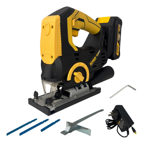 Sierra Caladora Pendular De Mano A Bateria 20v Xpv Konan 65mm madera Cierre rapido Pendulo 4 posiciones Luz Led KSC0320V