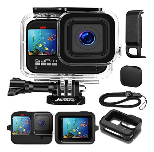 Funda Impermeable Para Gopro Hero 9/10/11 Negro