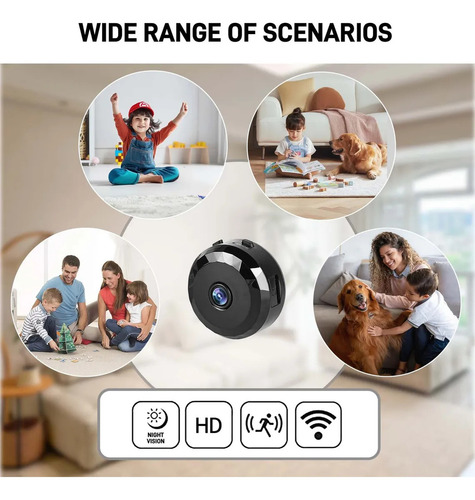 Mini Cámara Espía Full Hd 1080p Wifi Cámara De Seguridad Batería Recargable A9 Mini Cámara De Visión Nocturna
