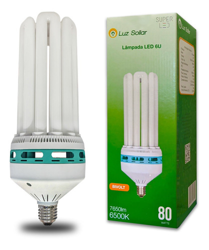 Kit 9 Lampada Led Milho 6u E27 Bivolt Super Led 80w F3282