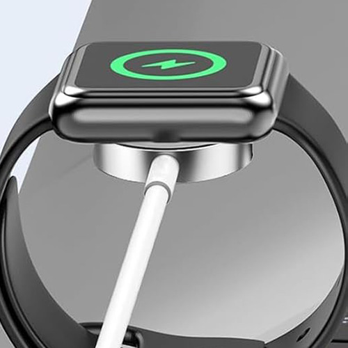 Cargador Para Apple Watch Magnético Cable Usb C Carga Iwatch Color Blanco