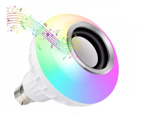 Foco Led Bluetooth Parlante Colores Fiesta Control Remoto