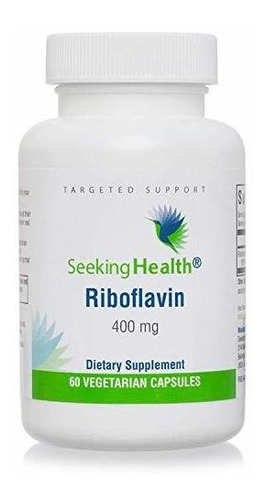 Buscando Salud Riboflavina, 60 Cápsulas, Vitamina A B2, Rib