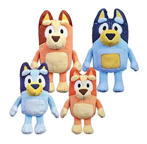 Bluey Heeler Family Plush Set 4 Figuras De Peluche De 7-8