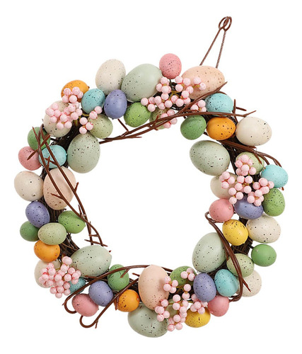 Rx Guirnalda De Huevos De Pascua De Colores Primavera 35cm