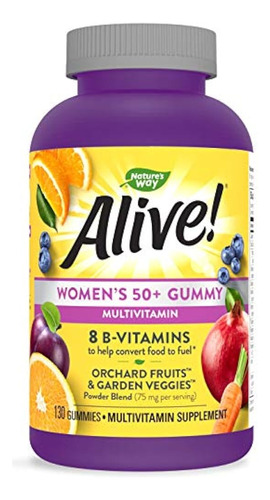 Naturaleza Vía Vía! ¿mujeres? S 50+ Gummy Multivitamínico, C