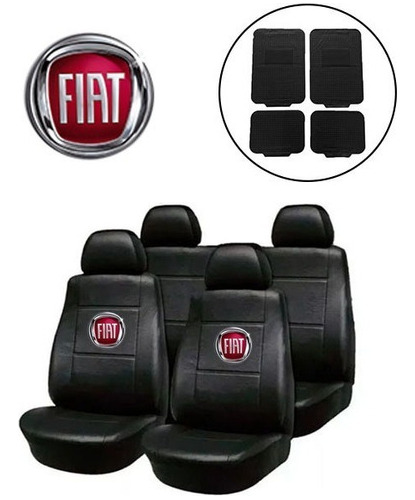 Funda Cubre Asiento Cuerina P Fiat Palio Duna + Alfombra 4p