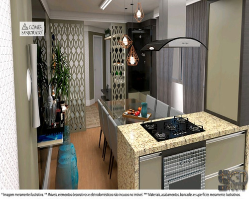 Apartamento A Venda No Bairro Vila Pires Em Santo André - Sp. 1 Banheiro, 2 Dormitórios, 1 Suíte, 1 Vaga Na Garagem, 1 Cozinha, Área De Serviço, Sala De Estar, Sala De Jantar. - 2631 - 34724744
