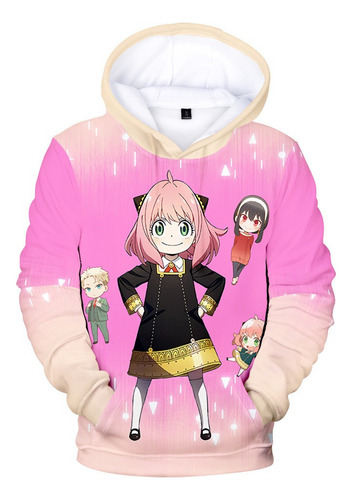 Db Sudadera Con Capucha Spy X Family Kawaii Forger Anya For Ni