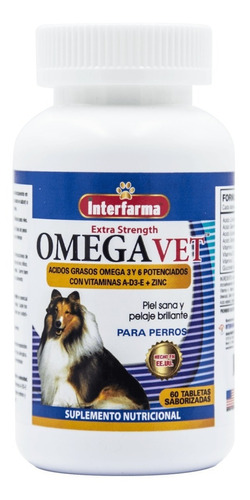 Omegavet Para Perros 60 Tabletas