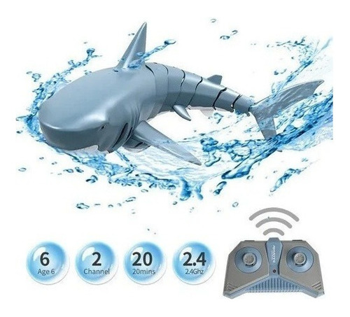 Juguete De Playa Para Piscina Con Control Remoto Shark