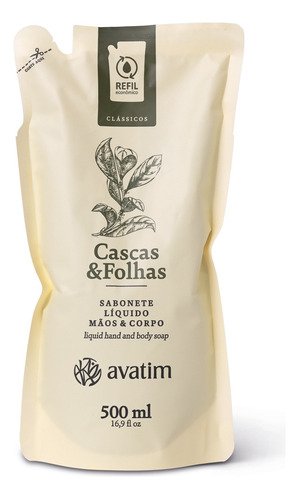 Refil Sabonete Líquido Cascas & Folhas 500 Ml