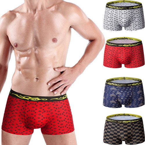 Paquete De 4 Boxers Piel De Seda Sublimado Para Hombre