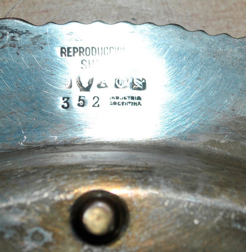Fuente O Bandeja De Metal Plateado Rep. Sheffield