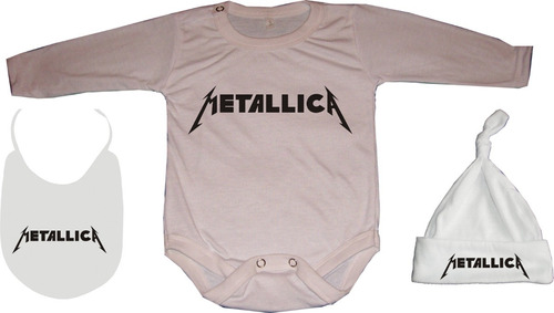 Ajuar Para Bebés Rock Metallica