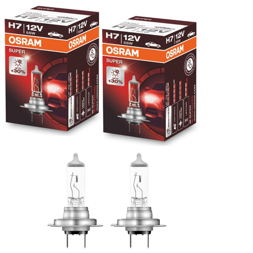 Lampada Osram Super H7 Par Farol 30% Mais Luz 55w 12v