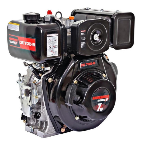 Motor Kawashima 3600rpm 7hp Partida Manual Á Diesel 4 Tempos