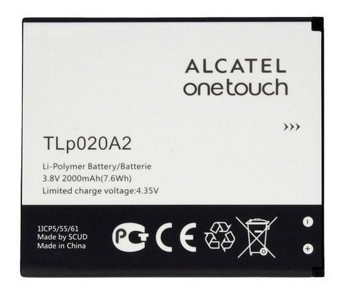 Pila Bateria Alcatel Tlp020a2 Ot5050 Ot5056 Pop S3 Star E/g