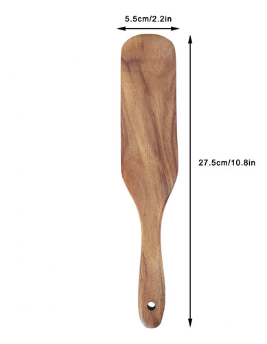Pala De Teca De 27,5 X 5,5 Pulgadas, Espátula De Teca Para U