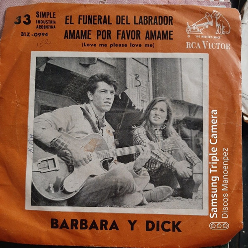 Simple Sobre Barbara Y Dick Rca Victor C14