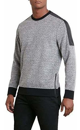 Kenneth Cole Mens Colorblocked Sudadera Texturizada