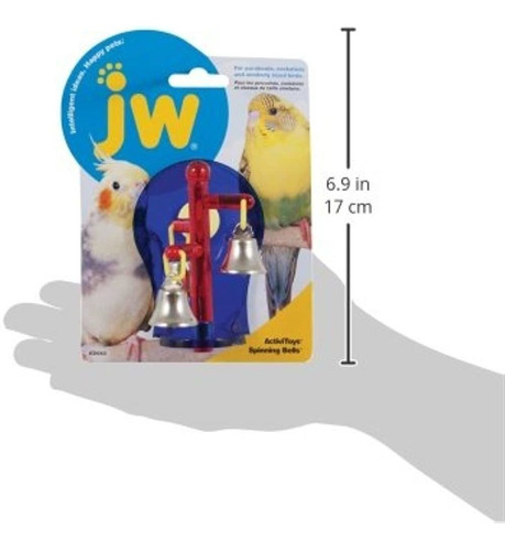 Jw Pet Company Activitoys Spinning Bells Pájaro De Juguete, 