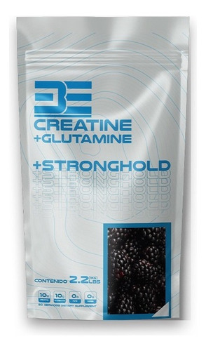 Be Supplements Stronghold Creatina Glutamina 1 Kg 50 Ser Sabor Mora