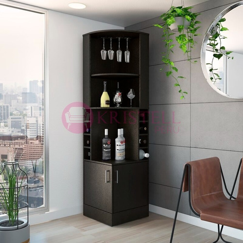 Imagen 3 de 3 de Bar Esquinero - Mueble Bar Melamina - Vinero