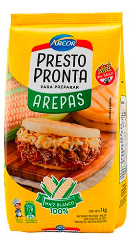 Harina Para Arepas Presto Pronta X1kg En Venestore