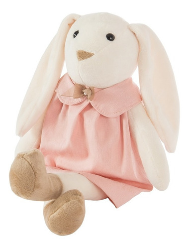 Coelha Pelúcia Malu Vestido Rosa - Decoração Festa Infantil 
