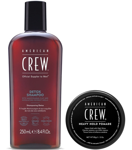 Shampoo Exfoliante +cera Heavy Hold Pomade American Crew Men