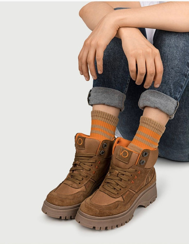 Imagen 4 de 8 de Borcegos De Cuero Mujer Botas Deportivas Hercini