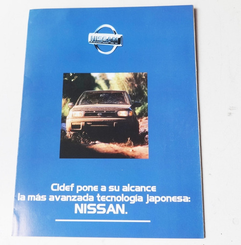 Folleto Nissan Antiguo Pick Up Pathfinder Patrol Auto Maxima