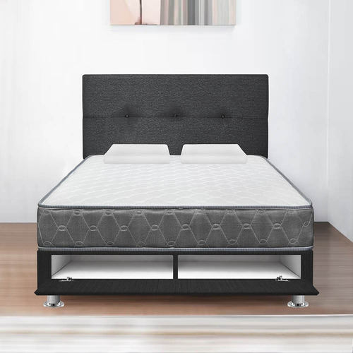 Juego Dormitorio Forli Sabanera Acqua 2plz Gris + Sofá Cama