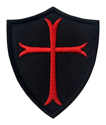 20 Parche Aplique Bordado Escudo Orden Caballeros Templarios