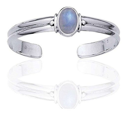 Brazalete Ajustable De Plata De Ley Con Un 5.5ct Verdadero A