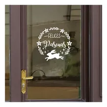 Comprar Vinilos Decorativos Para Vidrieras Y Pared Pascuas Conejo
