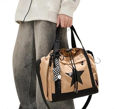 Bolsos De Viaje Hombre Bolso Deportivo Impermeable Mediano Camel Sport Bag