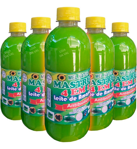 Preparo C/ Mastruz, Leite De Amapá, Mel E Limão 500ml - 5und
