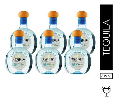 Pack De 6 Tequila Don Julio Blanco 700 Ml