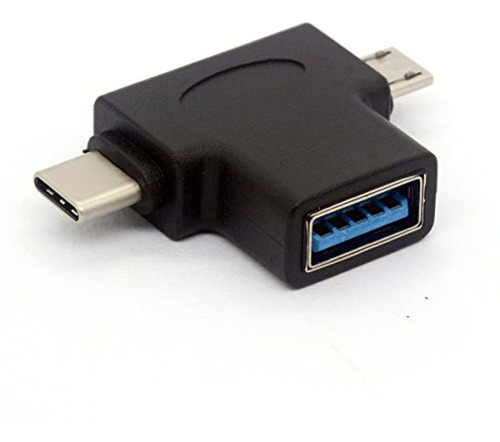 Adaptador, Usb-c Macho Micro Usb Macho A Usb-a 3.0 Hembra