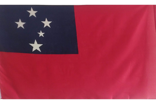 Bandera Wester Samoa Doble Faz Tamaño 90cm X 150cm Poliester